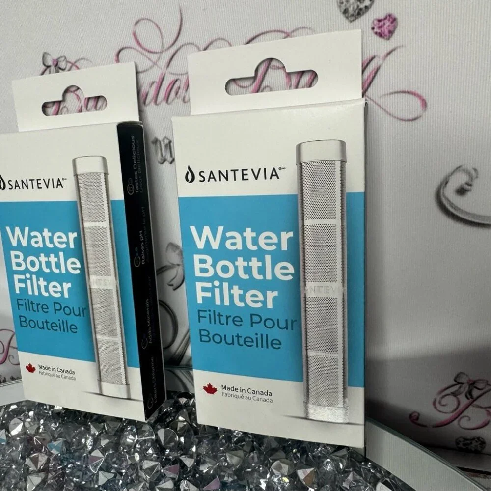 Santevia water filter bottle adds minerals filters to clean drinking water 💧